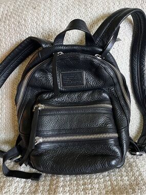 Marc By Marc Jacobs Black Leather Backpack